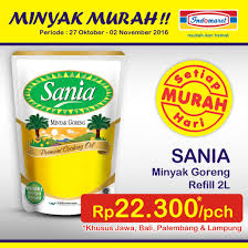 Check spelling or type a new query. Indomaret A Twitter Murah Setiap Hari Sania Minyak Goreng Refill 2l Hanya Rp 22 300 Pch Periode 27 Oktober 2 November 2016 Minyakmurah Https T Co Uzeaveilrj