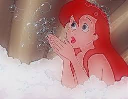 お風呂が大好きなアリエル リトルマーメイド マーメイド アリエル