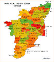 Tamil nadu detailed political map 2020 edition 36 w x 45 h amazon in office products. Tamil Nadu Heat Map By District Free Excel Template Indzara