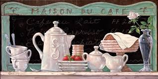 Mason Du Cafe By Janet Kruskamp This Oil Painting Of An Antique Coffee Set That Was Gently Used F Cafe Wall Art Cafe Posters Cafe Art