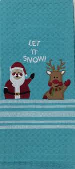 The combination of the embroidery and the border is superb. Fabstyles Christmas Kitchen Towel Walmart Canada