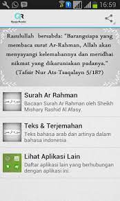 الرَّحْمَنُ) dalam asmaul husna memiliki arti yang maha pengasih dan pemurah. Surah Ar Rahman 1 0 Apk Download Com Qanjerumbi Suraharrahman Apk Free