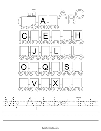 Free alphabet train printable +5 ways to play. My Alphabet Train Worksheet Twisty Noodle