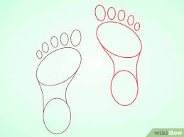 Cartoon comic funny paws along the path. How To Draw Footprints 11 Steps With Pictures Wikihow