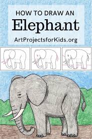 How To Draw An Elephant Art Projects For Kids Elephant Drawing Elephant Drawing For Kids Art Drawings For Kids