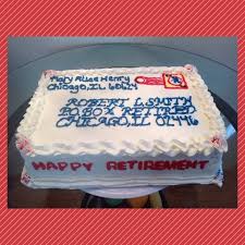 Postal Cake Retirement Cakes Cake Cake Desserts
