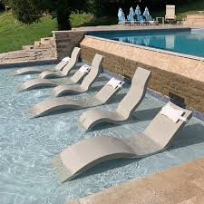 Under Water Signature Chaise Shown In Durable White Uv Rotational Molded Poly Tanning Ledge Chairs Pool Lounger Ledge Lounger