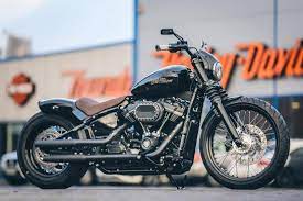 thunderbike shorty h d street bob fxbb softail custom umbau harley street bob softail bobber street bob