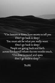 Don't go back to sleep. Don T Go Back To Sleep Rumi Rumi Quotes Love Me Quotes Life Words