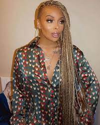 Eva Marcille Shaved Side Hairstyles Braids With Shaved Sides Braided Hairstyles