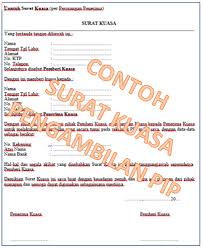 Proses pembuatan surat keterangan dan legalisasi dapat dilakukan bila pemohon telah. 3 Contoh Surat Kuasa Untuk Pencairan Dana Pip Siswa Kherysuryawan Id