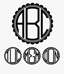 Scalloped Circle Png Arrow Monogram 1645523 Png Images Pngio