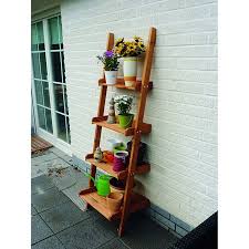 Promadino Blumentreppe Helma 58 X 46 X 117 Cm Kiefer Braun Blumentreppe Blumenleiter Pflanzenhalter