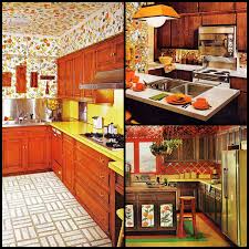 1970s kitchens in warm autumn tones