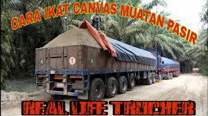 Lori yang mempunyai lebih daripada 20 tayar akan menyebabkan kerosakan jalan raya yang teruk, katanya lagi. Cara Tutup Canvas Selepas Isi Pasir Part 7 Youtube