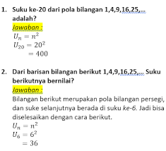 Text of ulangan harian pola bilangan dan barisan bilangan. Soal Dan Pembahasan Pola Bilangan Kelas 8 Terlengkap Soalskul