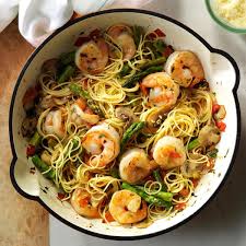 Asparagus N Shrimp With Angel Hair Recipe Recipes Cooking On A Budget Food
