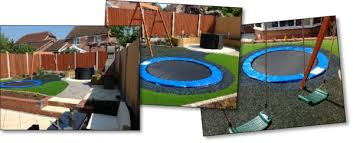 safe and cool: a sunken trampoline for kids