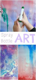 Spray Bottle Painting Preschool Art Art For Kids Bottle Art