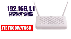 Based on your local ip address, pick the correct ip address from the list above and click admin. How To Configure Internet In Zte F600w F660 Netvn Youtube