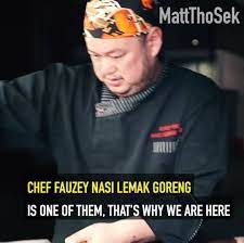 Despite the open air surrounding of this place, where tables were laid on streets in between shop lots, you would be suprise that this ordinary looking nasi lemak contains so much. Chef Fauzey Nasi Lemak Goreng Home Petaling Jaya Malaysia Menu Prices Restaurant Reviews Facebook