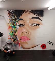 Hi, thought I'd share this mural! It's the biggest piece I've ever created  & it was at a point in my life where I didn't feel confident to go this Big  but