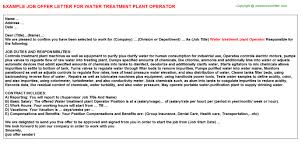 Is it a legal binding on me to join the company in qatar ? Water Treatment Plant Operator Offer Letters