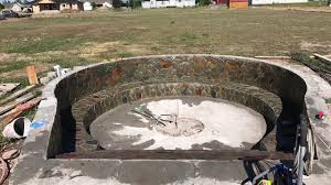 Simple shovel dug a hole, depth of 40 cm, with a diameter of about 1m. Sunken Fire Pit Youtube