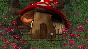 Field gameplay (final fantasy vii) the gold saucer is a location in final fantasy vii. Mushroom House In The Forest Hd Wallpaper Background Image 1920x1080