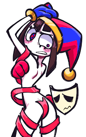 Rule 34 Dev - 2023 2d 2d_(artwork) 2d_artwork ass brown_hair embarrassed  embarrassed_nude_female enf female gangle_(the_amazing_digital_circus)  glitch_productions gloves gooseworx jester jester_costume jester_hat  jester_outfit mask masked_female nude ...