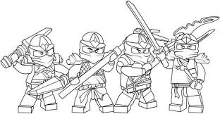 It is about their quest for finding the weapons of spinjitzu and its these ninjago coloring sheets will allow your child to learn. Coloriage Ninjago Coloriage De Toute L Equipe Des Ninjas Coloriage Ninjago Ninjago Dessin Coloriage Lego