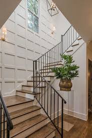 Interior Design Ideas Love The Board Batten Grid On The Stairwell Wall Design Ideas Interior In 2020 House Design Stairwell Wall House Styles