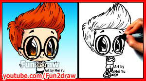 How to draw arlene from garfield. Mr Peabody S Sherman How To Draw Cartoon Movie Characters Fun2draw Chibi Online Drawing Class Youtube