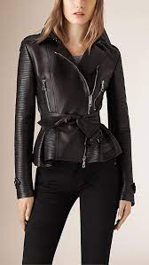 women s designer clothing luxury womenswear burberry official lederjacke frauen bikerjacke modestil