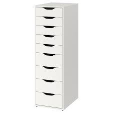 We like to place a hidden drawer nestled inside the pots and pans storage. Alex Drawer Unit With 9 Drawers White 36x116 Cm Ikea