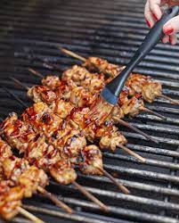 Kabobs are a backyard grilling favorite worldwide. Grilled Korean Chicken Skewers What S Gaby Cooking