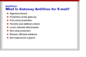 Protection from messages containing attachments with dangerous. Configuring Gateway Antivirus
