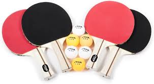 Stiga Performance 4 Player Table Tennis Racket Set With Inverted Rubber For Increased Ball Control And Added Spin In 2020 Table Tennis Racket Ping Pong Paddles Table Tennis
