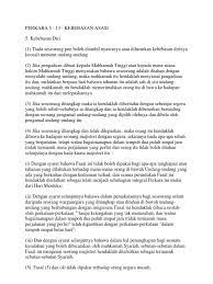 Bahagian i, perkara 3 perlembagaan persekutuan memaktubkan agama islam sebagai agama bagi persekutuan, tetapi agama lain boleh dianuti secara aman dan harmoni. Perkara 5