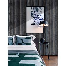 Blue channels tranquility, serenity, and an open spaciousness reminiscent of the sky and the sea. Charcoal Blue Beige Faux Wood Self Adhesive 3d Wall Panel 10 Pack Lowe S Canada
