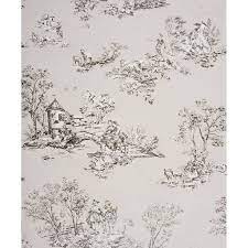 casadeco toile de jouy grijs behang leuk behang fotobehang