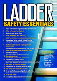 A3 Size Workplace Safety Poster Covering The Essential Basics When Using Ladders And Step Ladd Health And Safety Poster Safety Posters Workplace Safety Slogans