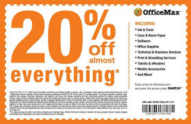 20 Off Almost Everything At Office Max Valid Until 1 11 14 Print Coupons Office Max Printable Coupons