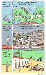 Incidental Comics Idealism Gives Way To Realism But Then Art Jokes Art Of Living Comics