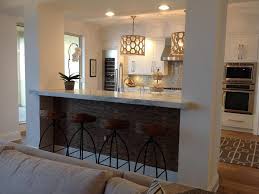 Contemporary Kitchen With Custom Breakfast Bar Open Concept Kitchen Living Room Contemporary Kitchen Kitchen Concepts