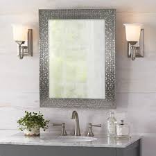 Home Decorators Collection 24 In W X 30 In H Fog Free Framed Recessed Or Surface Mount Bathroo In 2020 Bathroom Mirror Mirror Cabinets Brushed Nickel Bathroom Mirror
