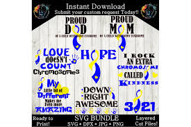 Down Syndrome Awareness Bundle Svg Down Right Awesome Down Syndrome By Dynamic Dimensions Thehungryjpeg Com