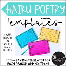 No matter where you are in your intellectual journey, the ability to assemble and analyze large amounts of complex information is a skill that can pay art carden is an assistant professor of economics and business at rhodes college in memph. Haiku Template Worksheets Teaching Resources Tpt