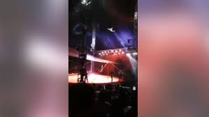 The incident occurred as franklin was watching the race with a group of friends at about 10:30 p.m. Man Blasted From Cannon Overshoots Safety Net Survives Abc News