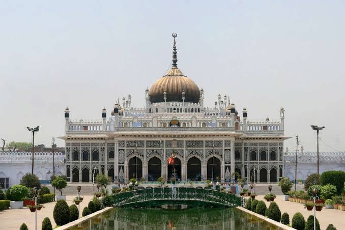 Chhota Imambara illuminated facade, AI generated